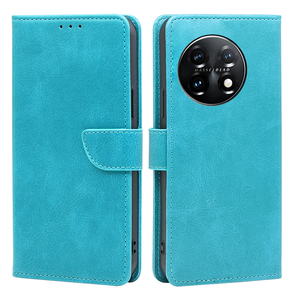 Shockproof Cell Phone Case for OnePlus 11 5G Calf Texture Stand Wallet Anti-scratch PU Leather Phone Cover Shockproof Cell Phone Case for OnePlus 11 5G Calf Texture Stand Wallet Anti-scratch PU Leather Phone Cover